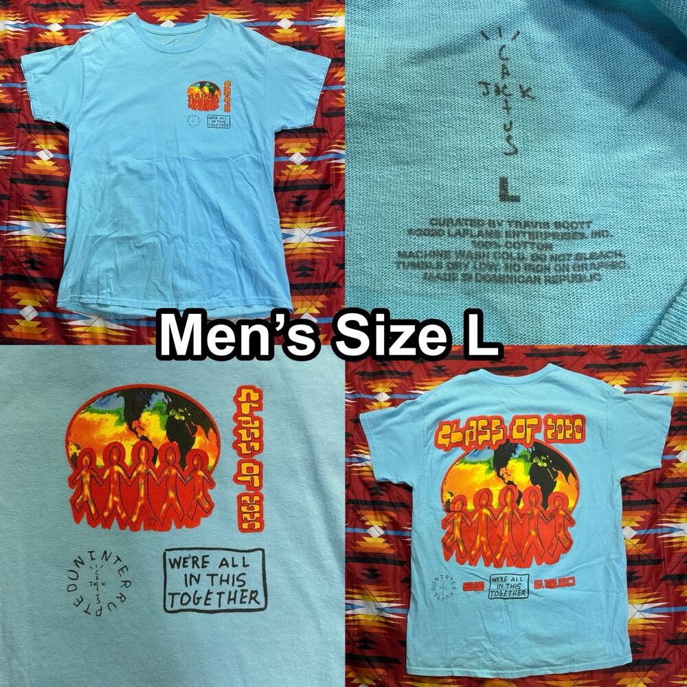 Travis Scott x LeBron James Cactus Jack Class of 2020 Uninterrupted Tee Men’s L